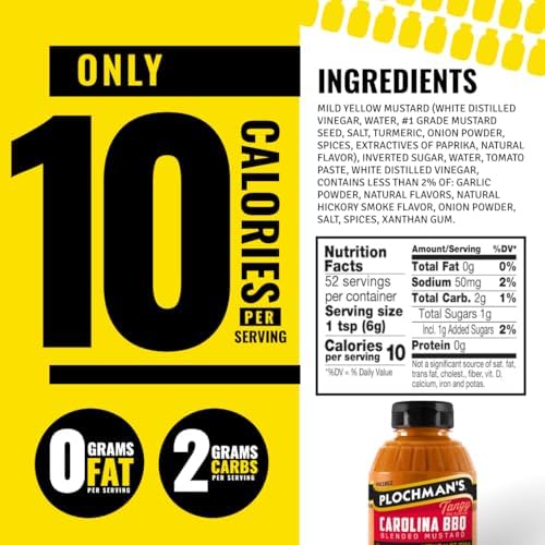 Plochman, Carolina BBQ Mustard, 11 oz, Blended Mustard