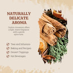 52USA Organic Ceylon Cinnamon Sticks 1 oz, Ceylon Cinnamon Stick Organic, Ceylon Ground Cinnamon farmed in Sri Lanka, Non-GMO, Cinnamon for Coffee, Baking, Cooking and Beverages