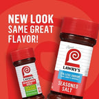 Lawry’s Seasoned Salt, 25% Less Sodium, No MSG Added, Kosher Certified, Staple, Versatile, All-Purpose Seasoning to Shake on Beef, Pork, or Poultry, 8 oz