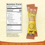 Zoup! Instant Sipping Bone Broth Mix - Paleo and Keto Friendly with 12 Grams of Protein - Non-GMO - Bone Broth Protein Powder Packets To Go - Beef, .53 oz. (Pack of 30)