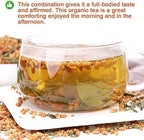 Plant Gift Genmaicha Tea, 玄米茶 Genmai-cha Green Tea with Roasted Rice, Genmaicha - Japanese Loose Leaf Tea - Gen Mai Cha Green Tea, Caffeine Level Low 170G/6oz
