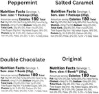 Frankford Holiday Hot Chocolate BOMB Set with Original, Peppermint, Double Chocolate, and Salted Caramel Flavored Melting Cocoa Balls with Marshmallows, 4 Count
