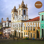 Brazil Decaf Coffee, Bracosta Estate, Whole Bean, Swiss Water Processed, Fresh Roasted, 5 lbs
