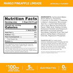 Optimum Nutrition Amino Energy Sparkling Hydration Drink, Electrolytes, Caffeine, Amino Acids, BCAAs, Sugar Free, Mango Pineapple Limeade, 12 Fl Oz, 12 Pack (Packaging May Vary)