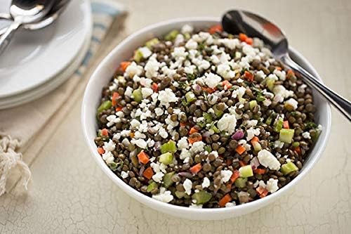 French Green Lentils, 10 lb – Whole Green Lentils with Firm Texture for Salads, Soup & Mediterranean Cooking, Bulk by Woodland Gourmet