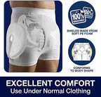 SAFEHIP AirX Men’s Hip Protector Briefs Fall Injury Prevention Hip Support for Elderly Seniors, Breathable, Skin-Friendly and Comfortable (Large 40-48 inches)