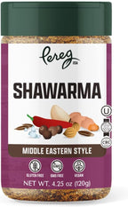 Pereg Shawarma Spice Seasoning (4.25 Oz) - Spice Rub for Meat, Beef, Gyro & Poultry – Grill Flavor – Middle Eastern Spice Mix - Mediterranean - Non-GMO & Vegan