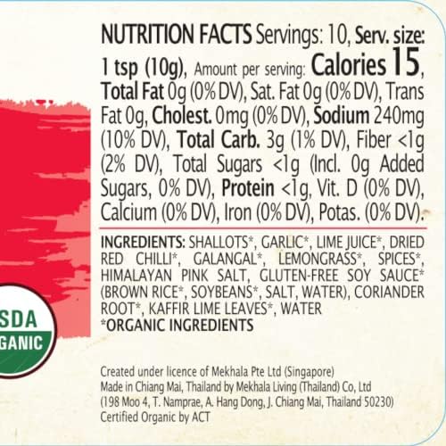 Mekhala Organic Thai Red Curry Paste, 3.53 oz