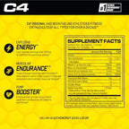 C4 Original Pre-Workout Powder For Endurance, Focus & Performance with 150mg Caffeine, Beta-Alanine, Creatine, Zero Sugar, 30 Servings, Icy Blue Razz