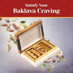 Eastanbul Baklava, 8.8oz, Baklava Pastry, Pistachio Gift Box, Middle Eastern Sweets, Turkish Desserts, Pistachio & Cashew Rich Pastry, Dulces Arabes, Arabic Sweets, Turkish Gifts