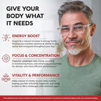 Panax Ginseng 15,000 mg - Red Korean Ginseng Supplement for Men - Extra Strength 10:1 Extract - Energy, Focus, Productivity & Performance - Natural & Vegan - Made in USA - 120 Capsules, 2 Month Supply