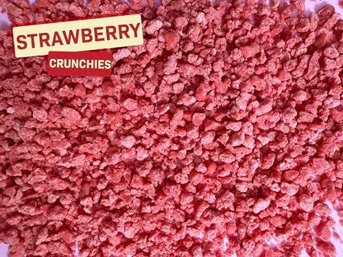 Strawberry Crunch Topping – Strawberry Crunch Crumbles for Ice Cream, Frappe, Cookies & Cakes, Cupcake Toppings, 18 Ounce Bag