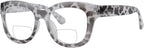 Eyekepper Large Frame Bifocal Reading Glasses Women Oversize Bifocal Readers - Grey Tortoise +1.50