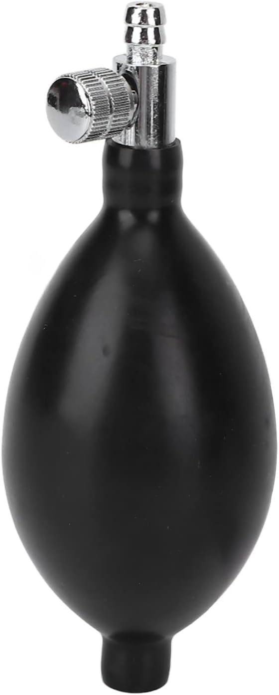 Pressure Bulb Pump, Latex Blood Pressure Bulbs, Black Squeeze Bulb Pump for Manually Inflating Blood Pressure Replacement Parts