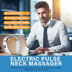 Neck Massager with Heat, Neck Massager for Pain Relief Deep Tissue, Multiple Mode Adjustment, Portable and Suitable for Travel and Home-White