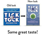 TICK TOCK TEAS Rooibos Earl Grey, Naturally Caffeine Free Red Bush Herbal Tea, Rich in Anti-Oxidants, South African, Superfood, 3.5 Oz, 40 Count, Pack of 4