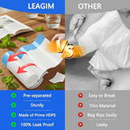Small Trash Bags 1.6 Gallon, 360 Count -1.2 Mil Drawstring Mini Garbage Bags, White Plastic Trash Can Liners for Bathroom Accessories, 6 Liter, Bedroom, Dorm Room Essentials, Office