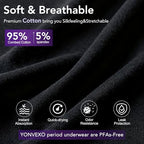 High Leak Proof Underwear, Period Underwear for Women, Cotton Panties Washable& Reusable, Breathable Briefs