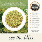 Wild Bliss Organic Linden Flower Tea - Caffeine Free Loose Leaf Calming Herbal Tea - 2.82 Ounces - 40 Servings
