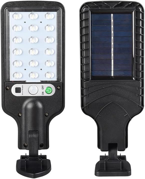 SteJar Solar Lights Outdoor Motion Sensor,Security Lights with Remote Control, Dusk to Dawn Solar Wall Light Outdoor, IP65 Waterproof Flood Light Solar Powered with 3 Modes (18LED)