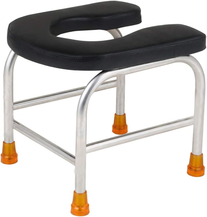 QWEASDF Bedside Commode, Portable Toilet, Durable Waterproof Shower Chair Suitable for Elderly/Weak/Pregnant Women 330 LBS Weight Capacity