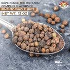 Angel Brand Allspice Pimento Seed Whole 13 oz Bottle - Warm & Aromatic Essence of Whole Pimento Jamaican with Unique Blend for Sweet & Savory Dishes - Sourced from Berries of Pimenta Dioica Tree