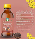 AYURVEDASHREE Mustard Oil 3.38 fl oz.. Cold Pressed Oil, Extracted on Wooden Churnerto Sustain maximum nutrition, 100% Pure & Natural, No GMO, Untreated and Unrefined, Cooking & Flavor Enhancer in Many Cuisines, 100 ML