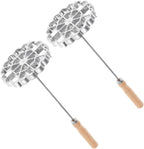 IMIKEYA 2pcs Home Frying Mold Set Rosette Maker Pastry Spoon for Snack Frying Bunuelos Cookie Maker Mold Iron Set for Kitchen