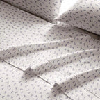 Brielle Home Printed 100% Cotton Percale Sheet Set, Anchors Navy, King