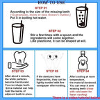 Provisional Teeth Decoration Fake Tooth High Hardness, Durable, and Reusable. (1 Box, Fl Oz, 1)