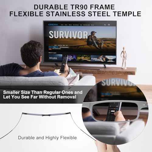 Folding Reading Glasses Foldable Travel Handy Readers with Compact Case for Women Men