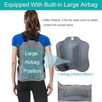 Inflatable thoracolumbar spinal brace, lightweight and adjustable back support, used for kyphosis, osteoporosis, mild scoliosis, and postoperative