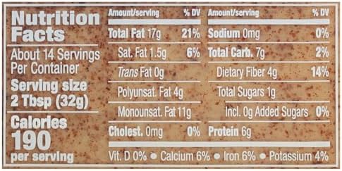 MaraNatha Natural Creamy Raw Almond Butter,16 Ounce Jar,(Pack of 2)