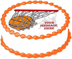 Basketball 7.5" round Edible cake topper image Birthday Party Decoration.
