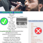 Professional Hair Clipper Combs Guides Set - 1/16 to 1 Size Range, Black Replacement Guards，COMPATIBLE WITH WAHL Most Clippers/Trimmers (8 Pieces)