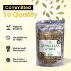 Herb To Body Senna Leaf Whole – 4 oz, Wildcrafted Dried Leaves for Senna Tea, Herbal Laxative for Natural Elimination & Gut Wellness Uses