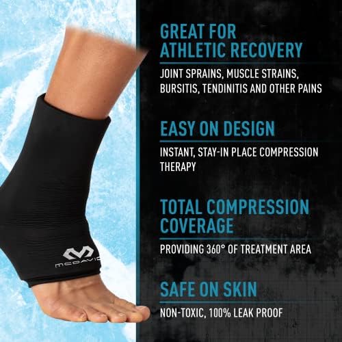 McDavid MD Flex Ice Therapy Ankle Comp Sleeve-Black