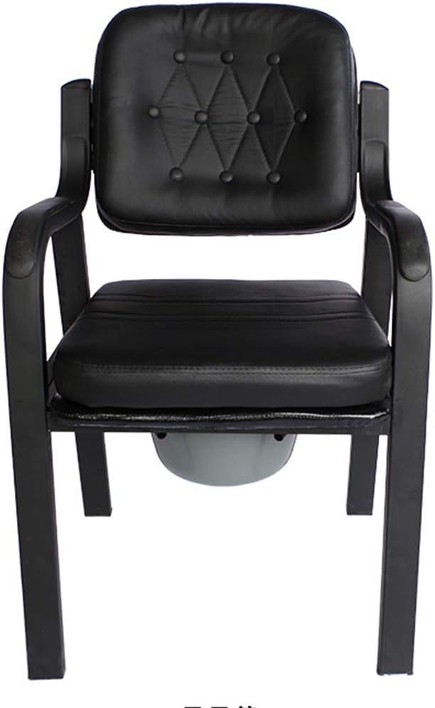 Dyale Deluxe Comfort Commode with Padded Seat Heavy Duty Bedside Commode Chair,Elderly Bathroom Safety Frame Toilet Seat