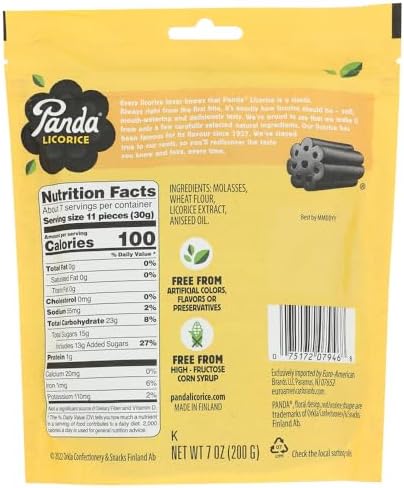 Panda Licorice, Soft Licorice, 7 oz (200 g) - 2 PACK