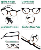 Eyekepper (Must Buy Both Eye) Black/Tortoise-Left Eye +2.25 Reading Glasses Different Strength Each Eye Retro Readers
