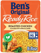 BEN'S ORIGINAL Ready Rice Roasted Chicken Flavored Rice, Easy Dinner Side, 8.8 oz Pouch (Pack of 12)