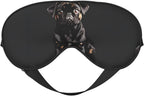 Cute Black Pug Dog-Standard-Scale-2_00x Print Block Out Light Eye Sleep Mask,Soft Breathable Eye Cover, for Sleeping Travel Home Nap