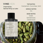 VINEVIDA Reed Diffuser for Home & Bathroom | Long-Lasting Scent Sticks Set | Oil Stick Diffuser | Bathroom Scent - Room Fragrance No. 1304 - Inspired by: Santal