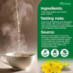 WOTIHA 65 Count Value Pack Premium Mullein Leaf Tea Bags - 100% Pure Natural Herbal tea, Lungs Cleanse & Respiratory Support, Caffeine-Free, No Additives, Non-GMO