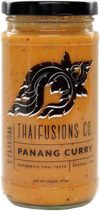 Thai Panang Curry Sauce Thaifusions 13.1 Oz Jar (Pack of 2) Bundle with Tasting Spoon | Curry Sauce Gift Set by Gifts from the Pacific Northwest, Orange