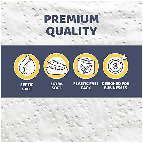 Papernet Toilet Tissue 48 Single Rolls with 400 Premium Quality Sheets per roll | Compatible with Universal Dispensing System | 2 ply 400 sheets 4.1” x 4.0”