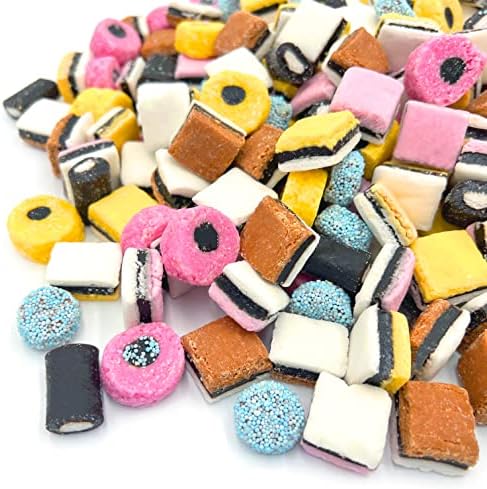 English Licorice Candy | 2 Pound Bag | Allsorts Licorice Mix | Gourmet English Candy Bulk | Old Fashioned Candy for Buffets and Gifting | Mixed Shapes and Textures