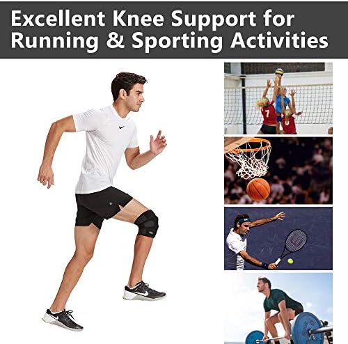 ComfiLife Knee Brace for Knee Pain Relief – Neoprene Knee Brace for Working Out, Running, Injury Recovery – Side Stabilizers – 3 Point Adjustable Compression – Open Patella Support, Non-Slip (Large)