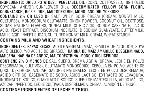 Pringles Potato Crisps Chips, Lunch Snacks, On-the-Go Snacks, Party Stack, Sour Cream and Onion, 7.1oz Can (1 Can)