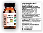 DR WAKDE'S 3 Fruits & Spices Capsules (60 Veg Caps, Digestive Support, Triphala and Trikatu, Ayurvedic Supplement, Vegan, Herbal, All Natural, Made in UK)